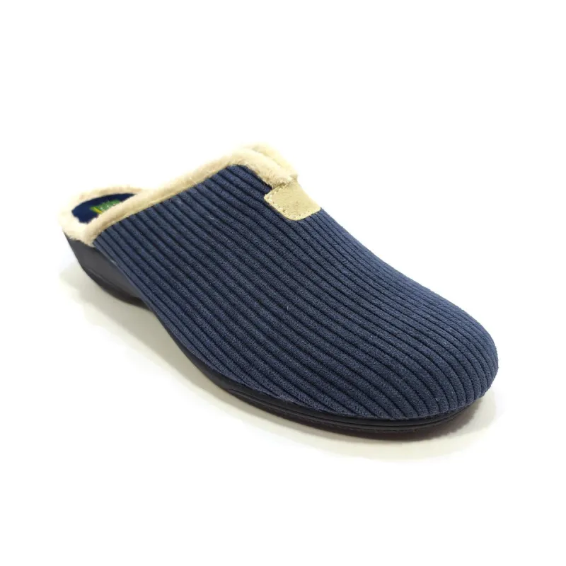 iSASA Chinela 4cm pana peto 910 Azul | Calzados Santa Clara