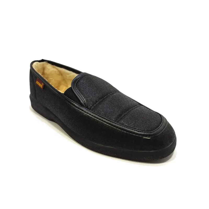 Rodevil Mocasín Moscú borreguito 610 Negro | Calzados Santa Clara