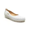 Laura Azaña Cuña calados 4cm PE 17194 Blanco | Calzados Santa Clara