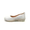Laura Azaña Cuña calados 4cm PE 17194 Blanco | Calzados Santa Clara