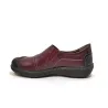 Laura Azaña Mocasín combi botón PE 11882 Burdeos | Calzados Santa Clar