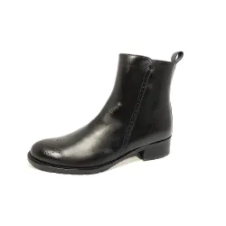 Vitelo Botín brogue cremallera 6294.CP Negro | Calzados Santa Clara
