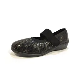 Dr. Cutillas Merceditas serpiente 776 Negro | Calzados Santa Clara