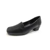 Leirong Tacón mocasín serpiente 8560 Negro | Calzados Santa Clara