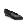 Pitillos Tacón bajo tachuelas 11674 Negro | Calzados Santa Clara