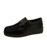 Dr. Cutillas Cuña licra velcro grabado 57420 Negro | Calzados Santa Cl