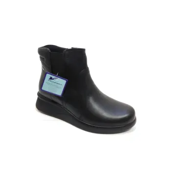 Vicmart Botín cuña cremallera 955 Negro | Calzados Santa Clara