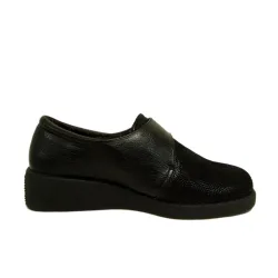 Dr. Cutillas Cuña licra velcro grabado 57420 Negro | Calzados Santa Cl