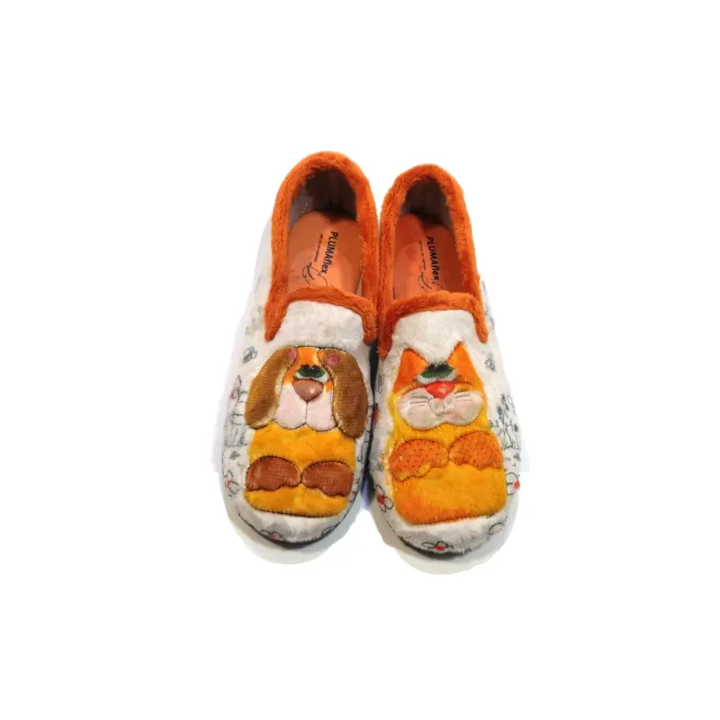 PlumaFlex Zapatilla pero y gato 12282 Camel | Calzados Santa Clara