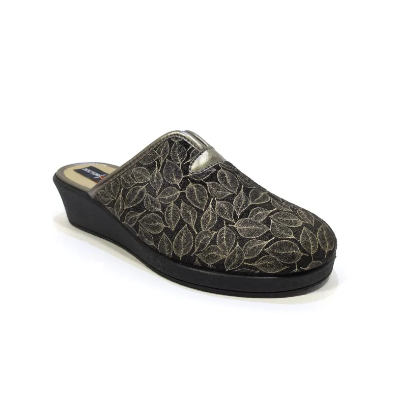 Dr. Cutillas Chinela 4.5cm Hojas 4633 Negro | Calzados Santa Clara