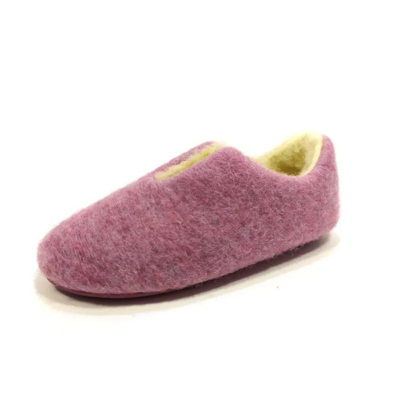 Dr. Cutillas Zapatilla piso fino lana 25102 Rosa | Calzados Santa Clar
