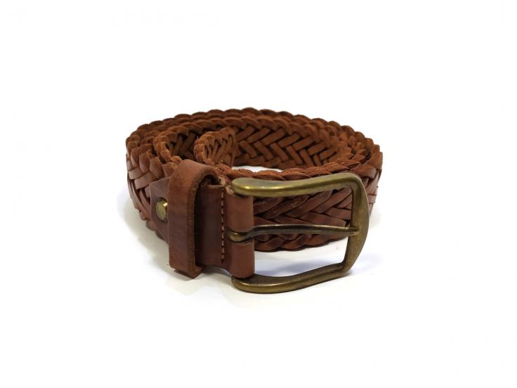 Cinturón trenza hombre 120cm 4405 Cuero | Calzados Santa Clara